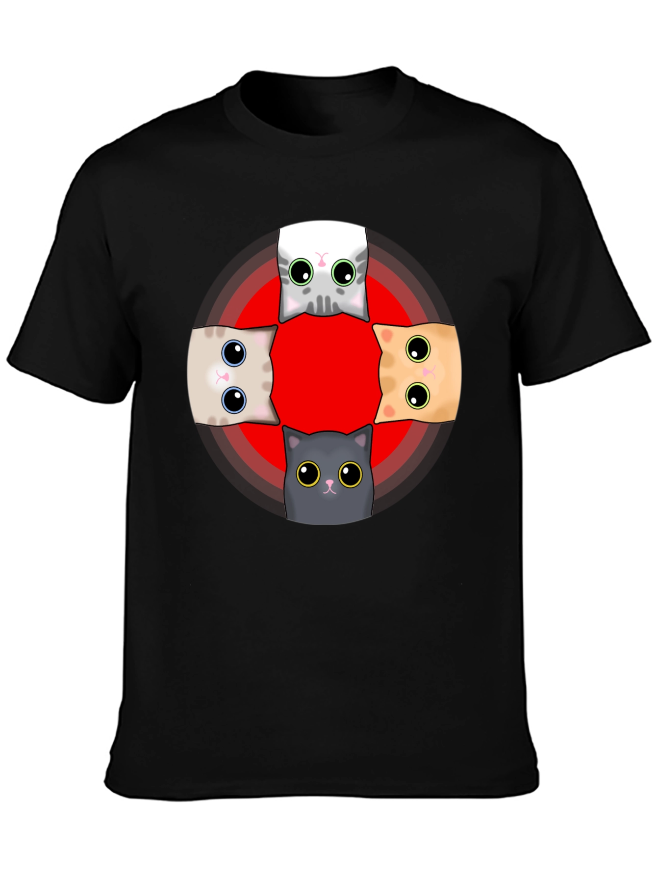 Cute Cats T-Shirt - Whimsical Graphic Tee