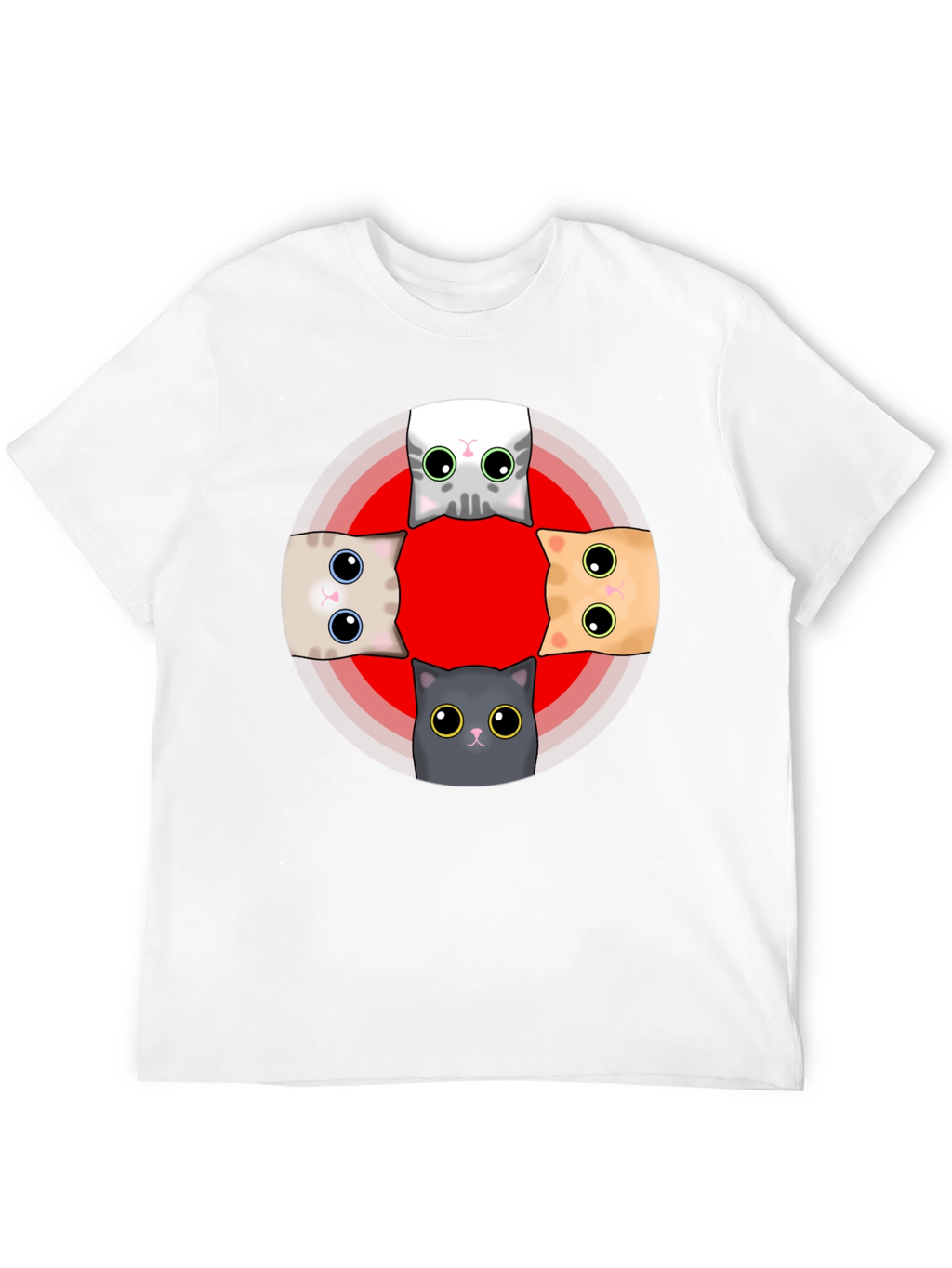 Cute Cats T-Shirt - Whimsical Graphic Tee