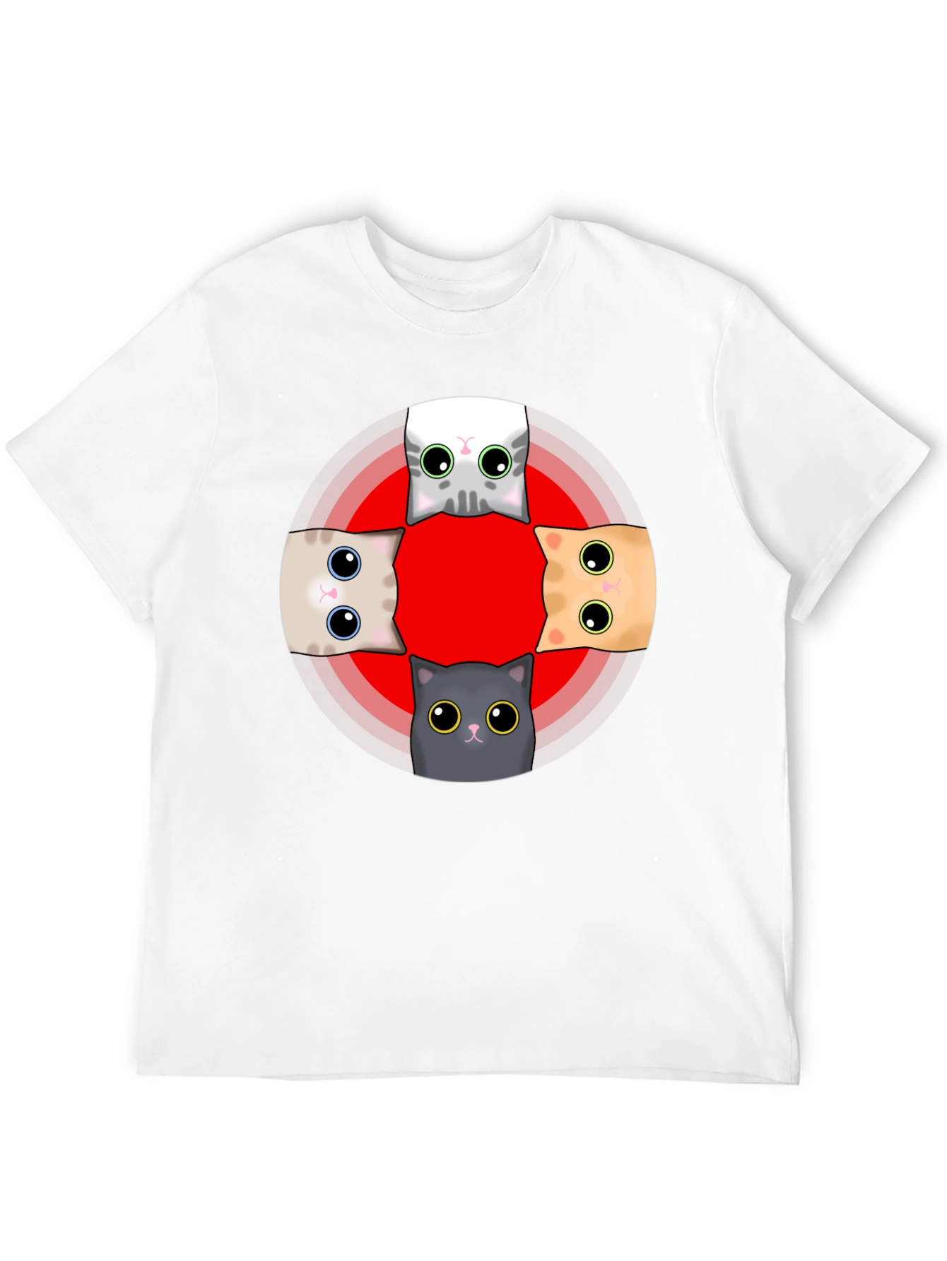 Cute Cats T-Shirt - Whimsical Graphic Tee