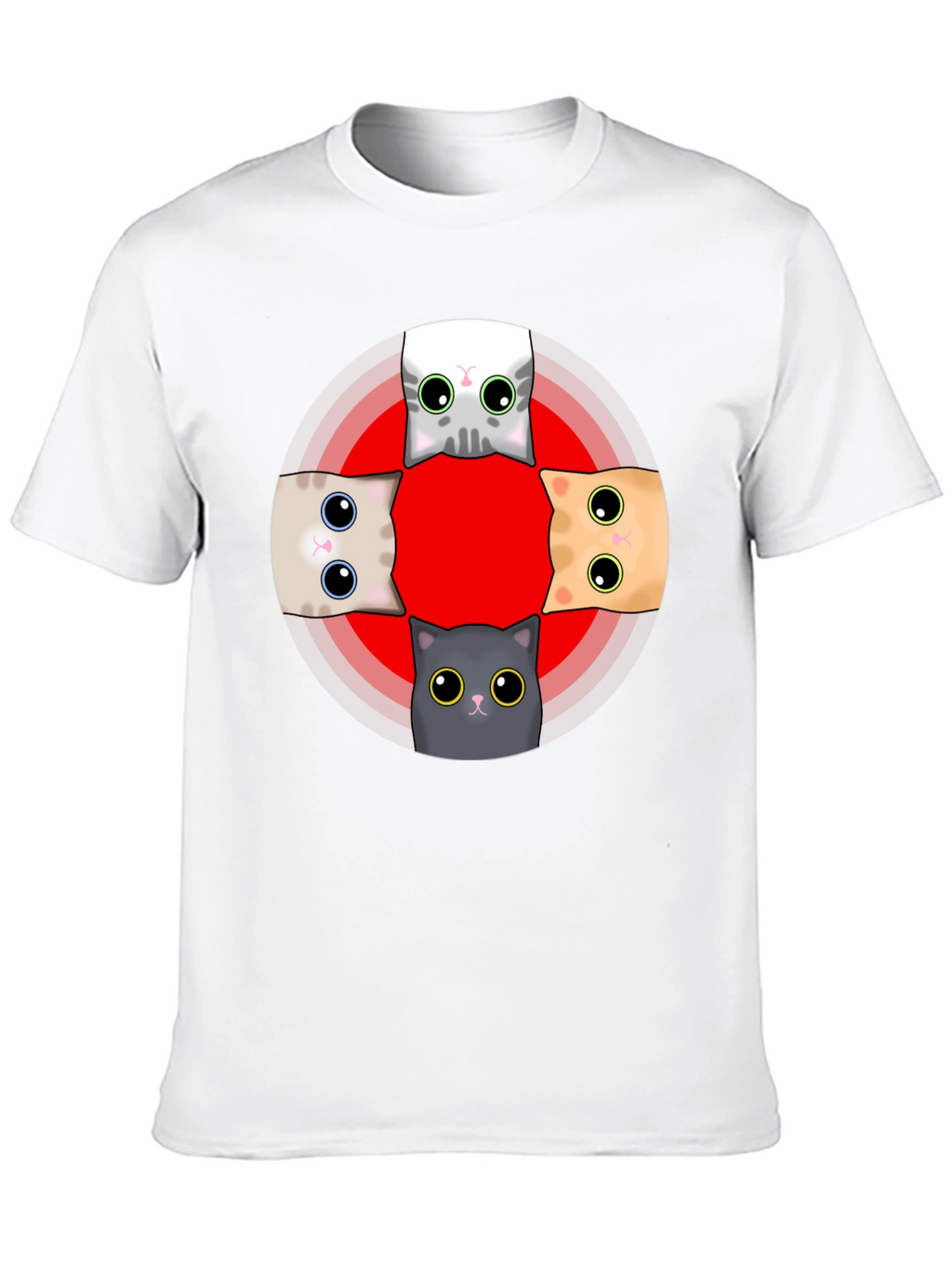 Cute Cats T-Shirt - Whimsical Graphic Tee