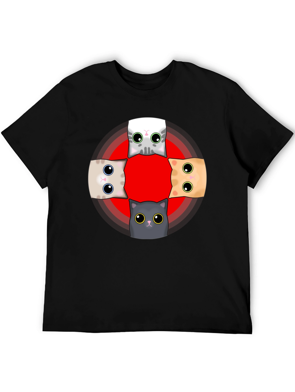 Cute Cats T-Shirt - Whimsical Graphic Tee