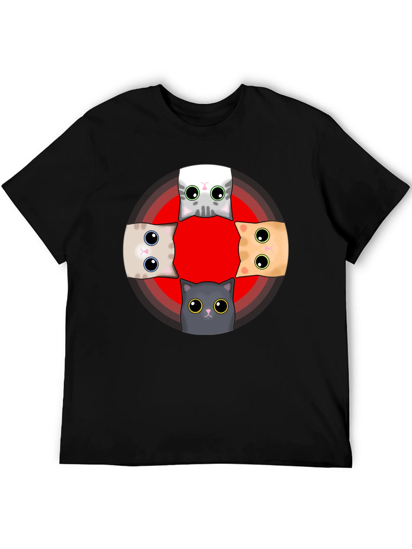 Cute Cats T-Shirt - Whimsical Graphic Tee