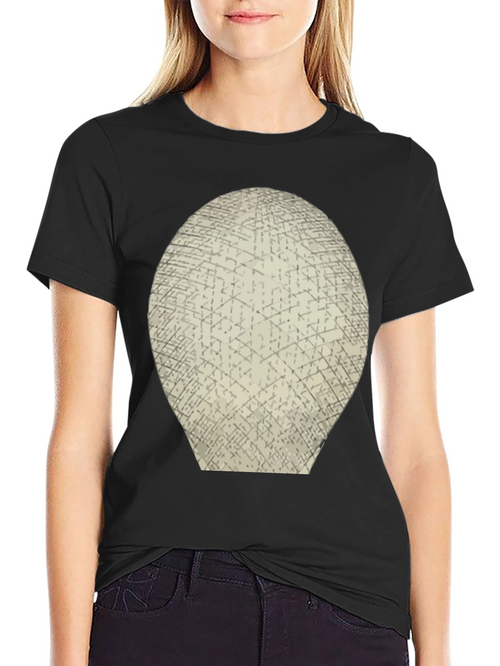 Abstract Grid Graphic Tee - Mens Black T-Shirt