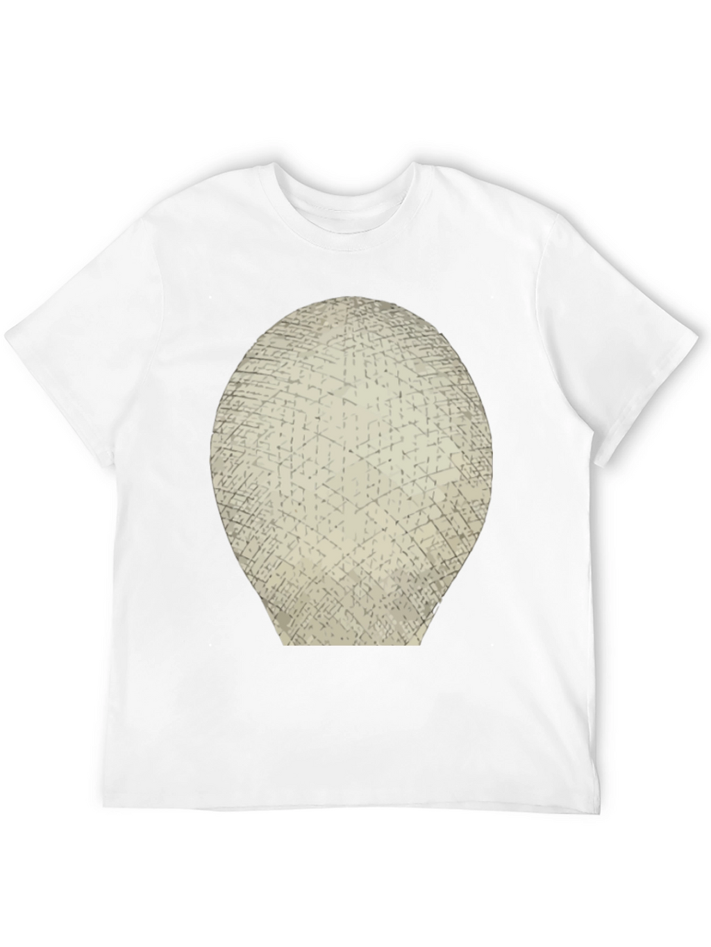 Abstract Grid Graphic Tee - Mens Black T-Shirt
