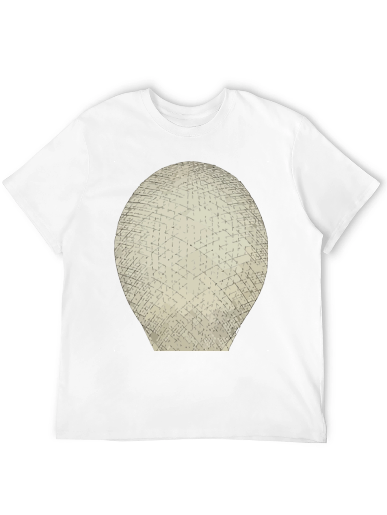 Abstract Grid Graphic Tee - Mens Black T-Shirt