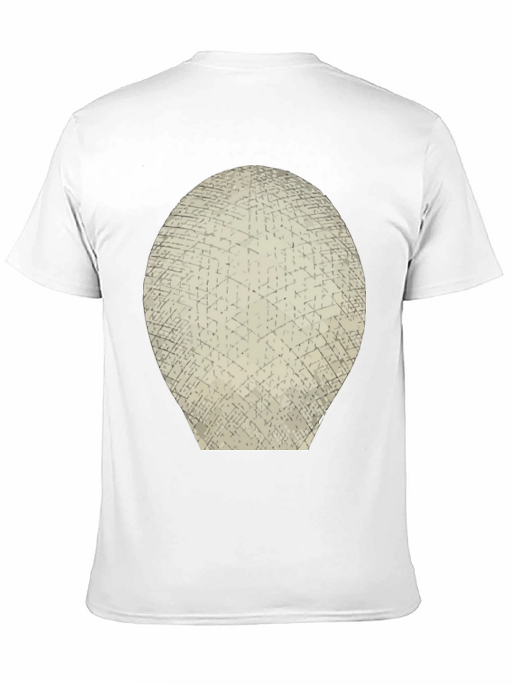 Abstract Grid Graphic Tee - Mens Black T-Shirt