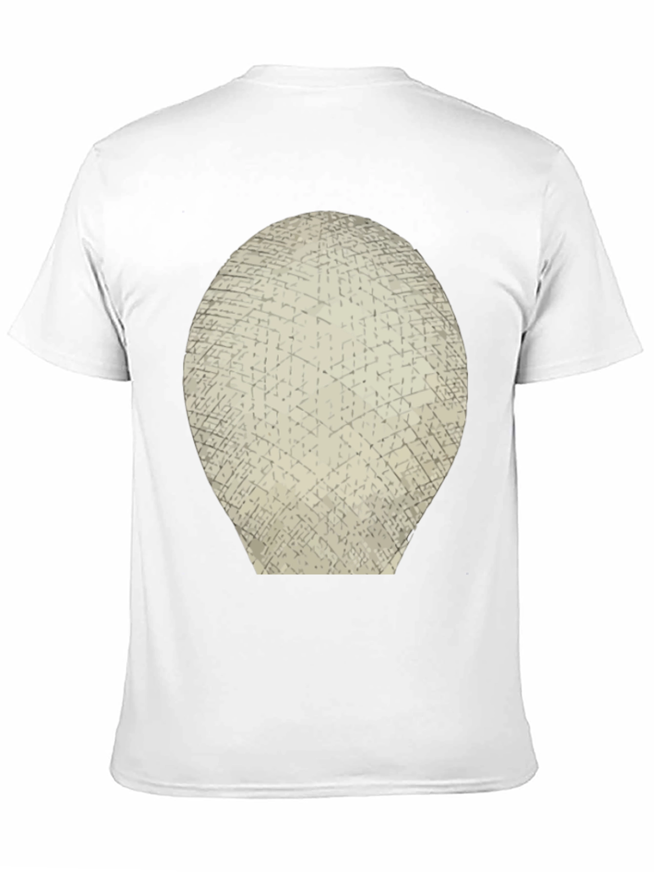 Abstract Grid Graphic Tee - Mens Black T-Shirt