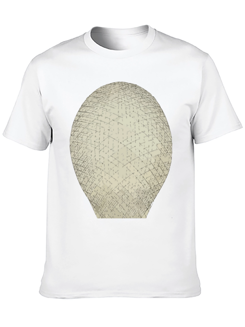 Abstract Grid Graphic Tee - Mens Black T-Shirt