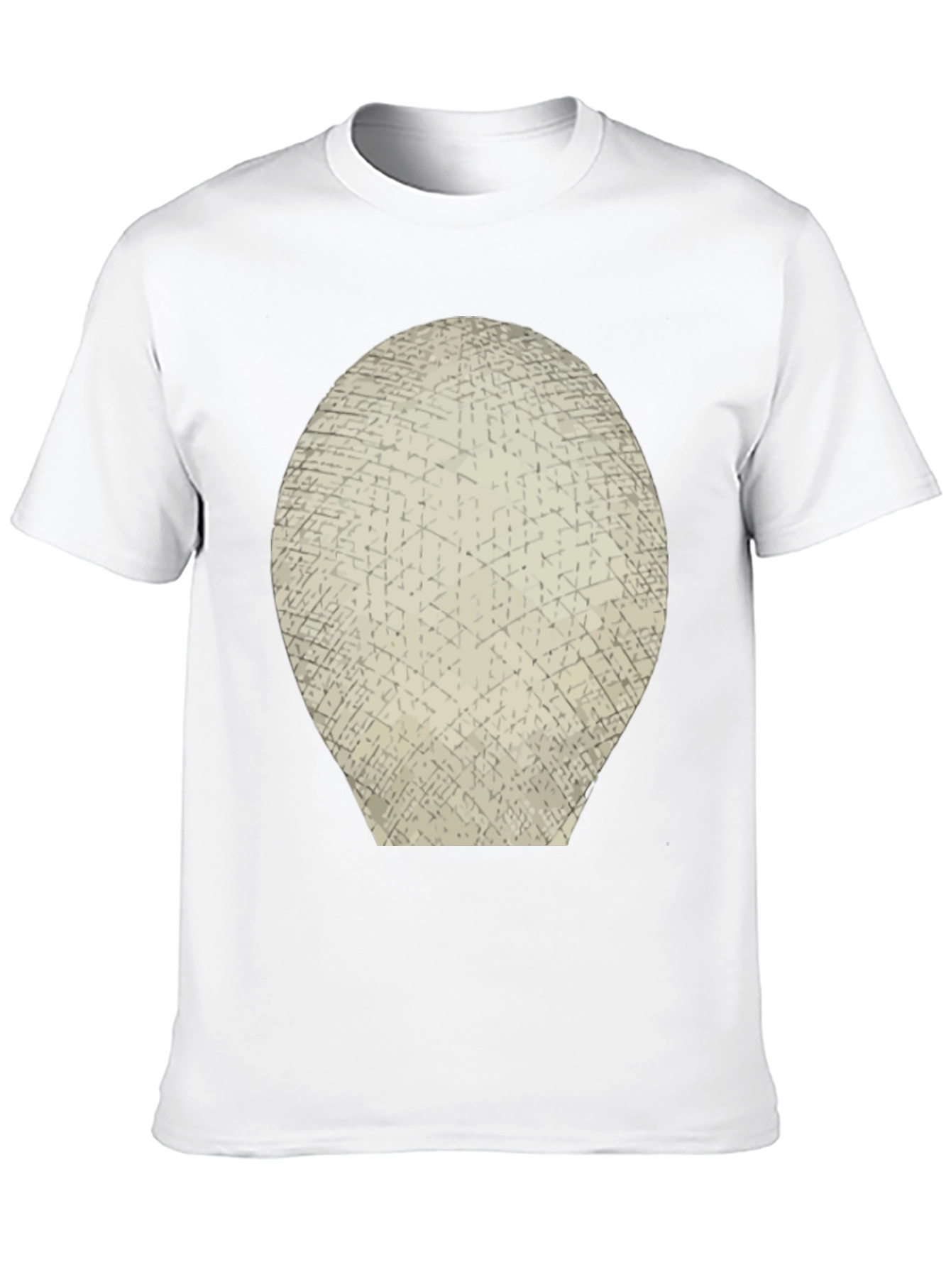 Abstract Grid Graphic Tee - Mens Black T-Shirt