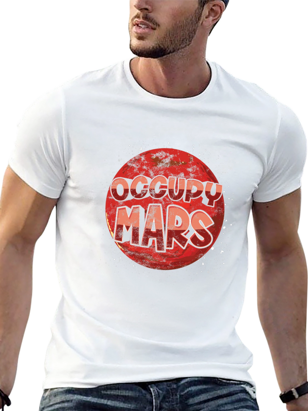 Occupy Mars Black T-Shirt