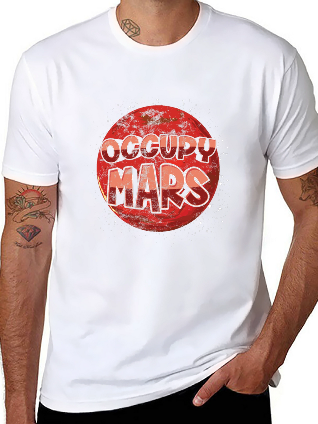 Occupy Mars Black T-Shirt