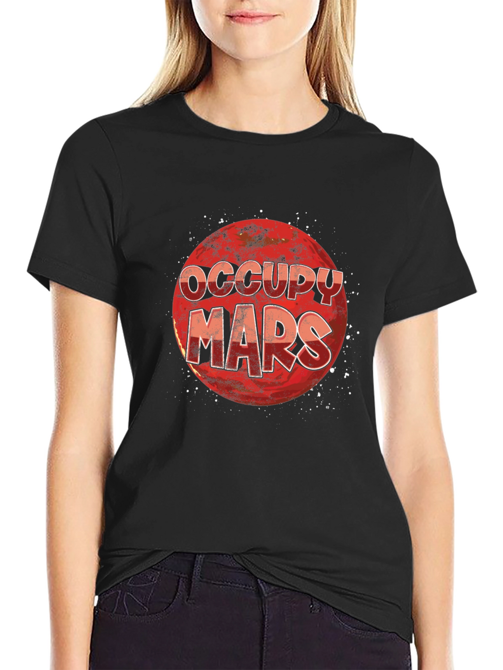 Occupy Mars Black T-Shirt