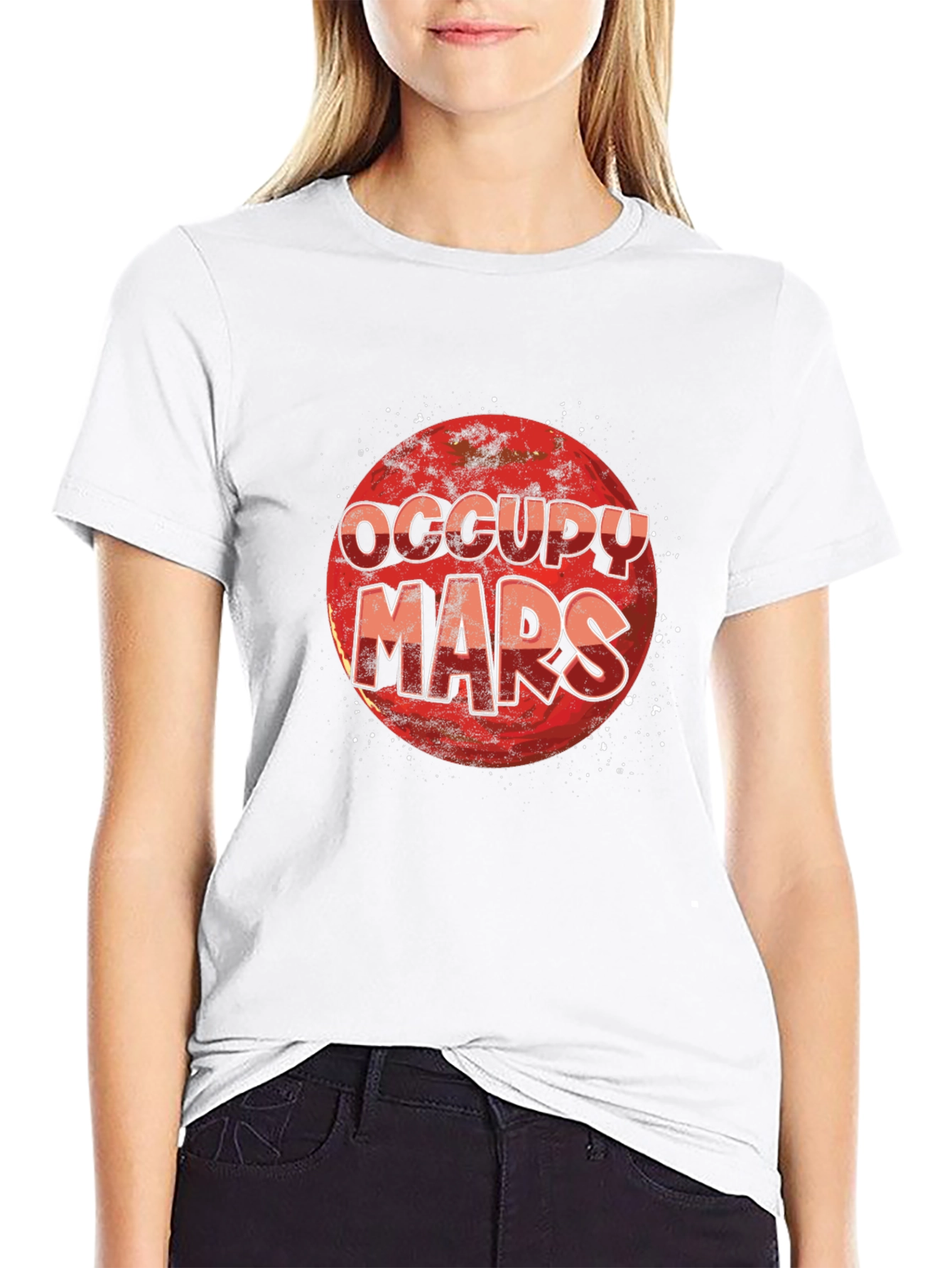 Occupy Mars Black T-Shirt
