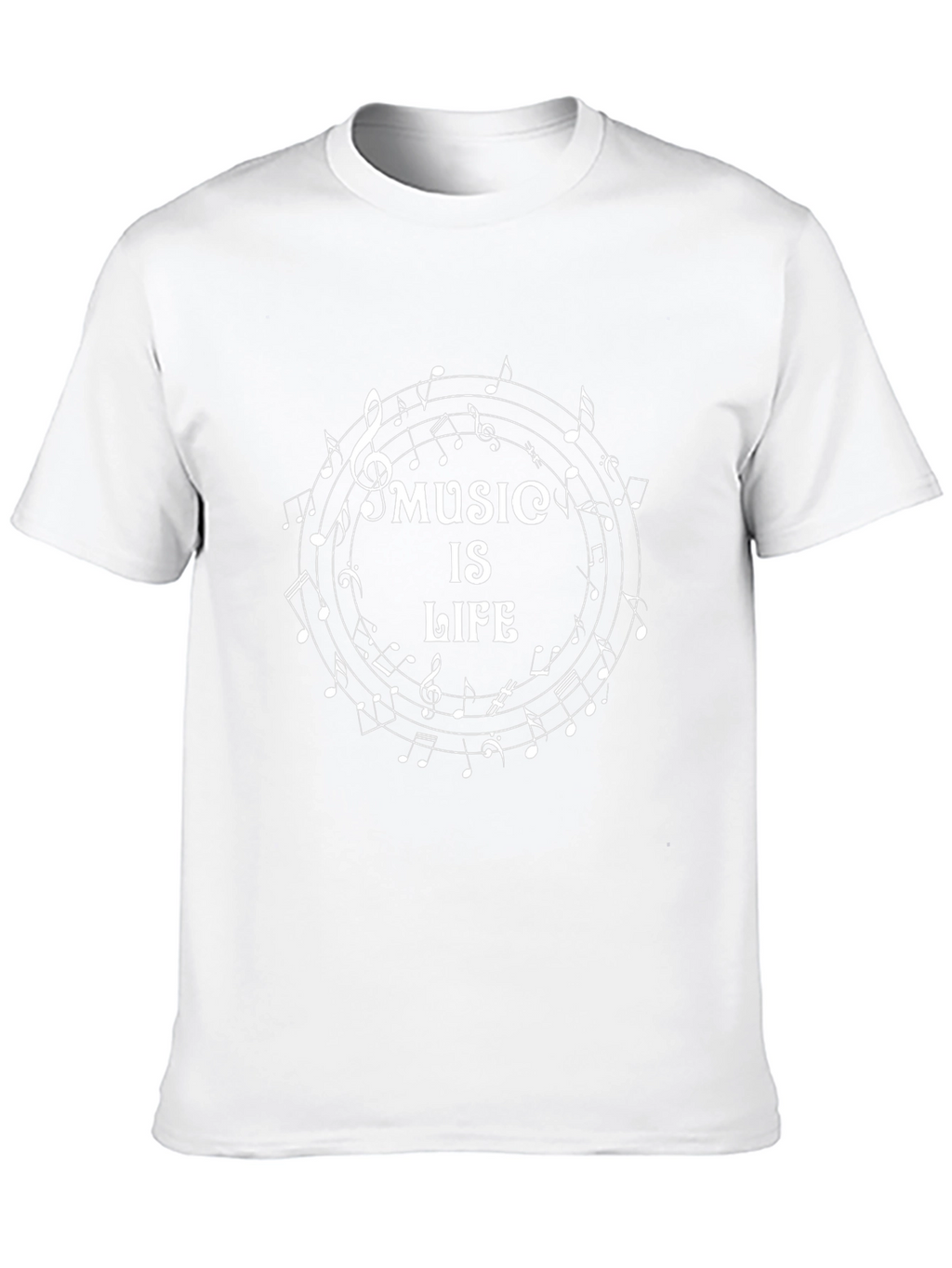Music Is Life - Black Graphic Tee