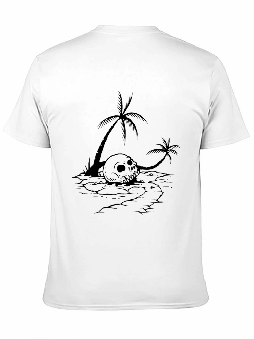 Skull & Palm Tree Graphic Tee