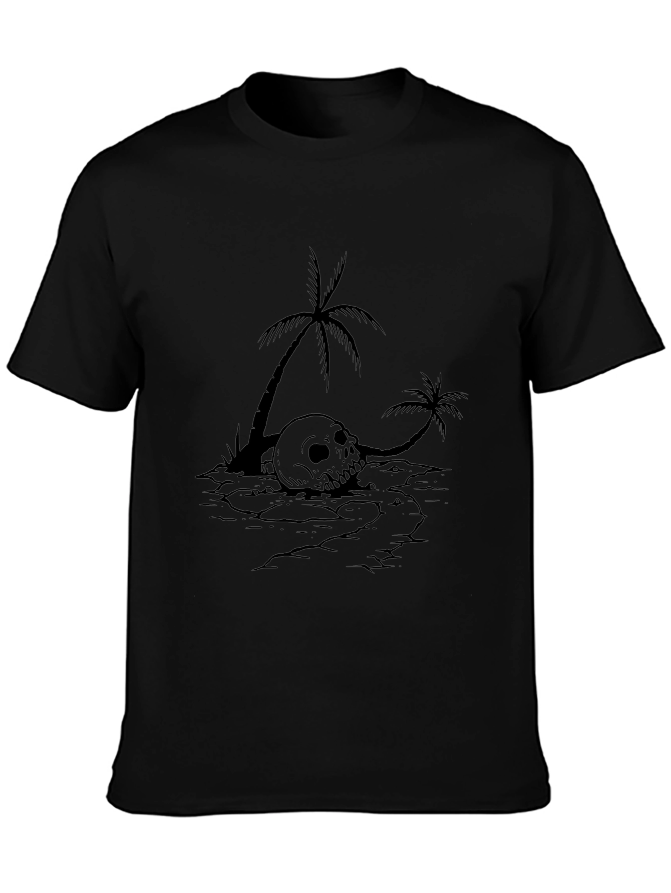 Skull & Palm Tree Graphic Tee