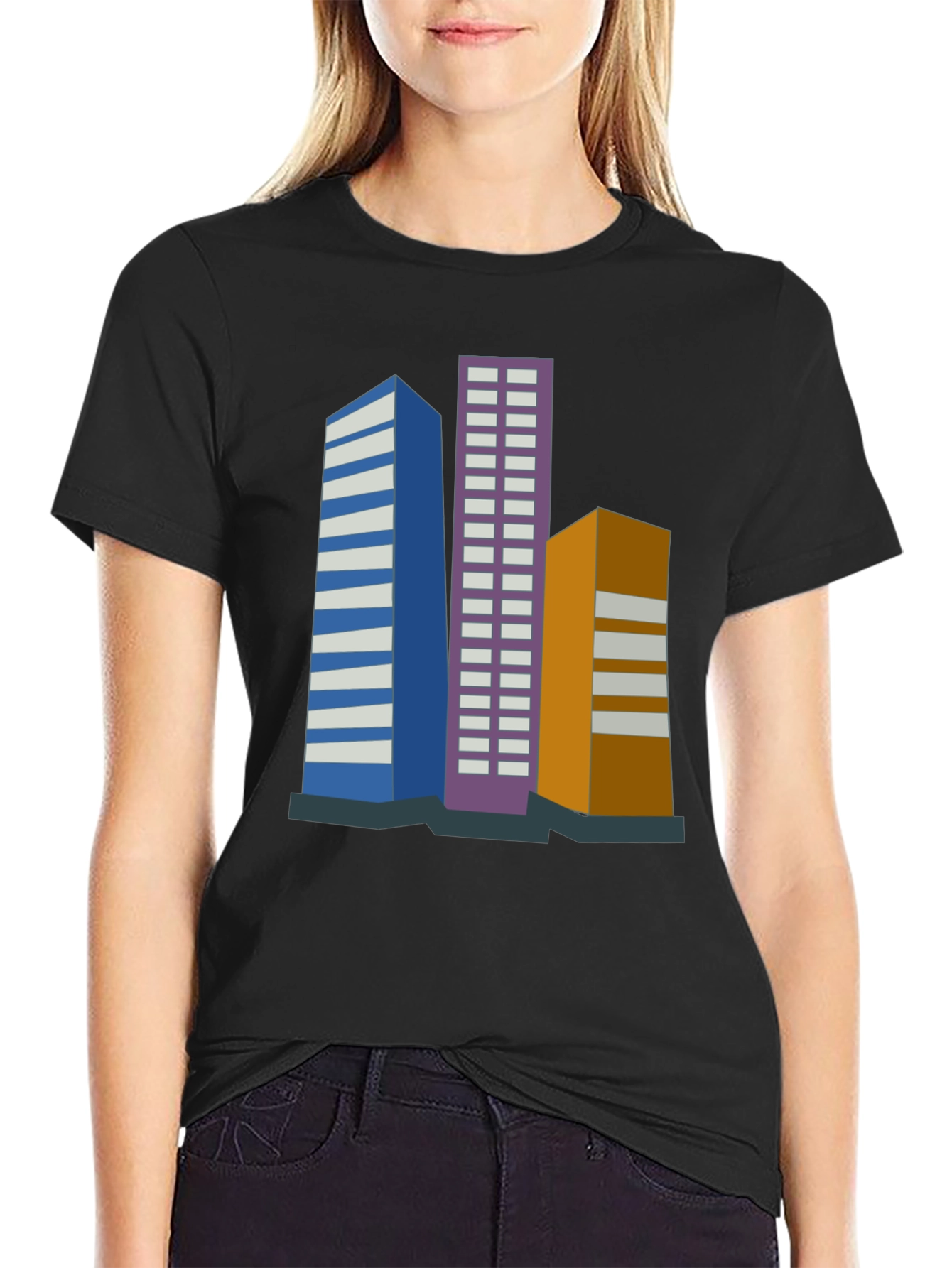 Urban Skyline Tee - Modern Cityscape Design