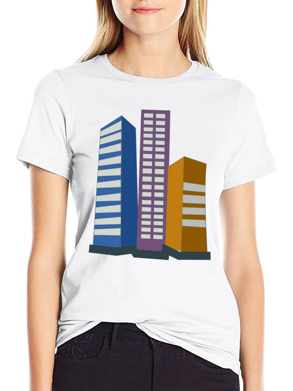 Urban Skyline Tee - Modern Cityscape Design