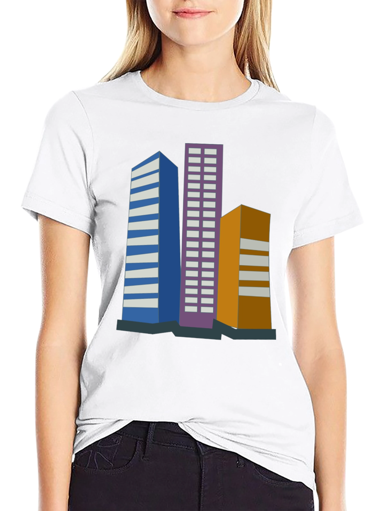 Urban Skyline Tee - Modern Cityscape Design