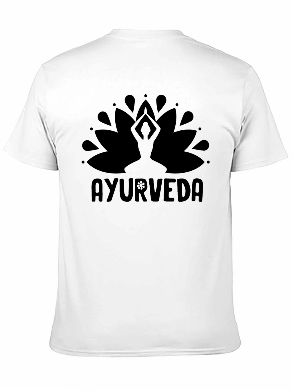 Ayurveda Lotus Graphic Tee - Yoga & Wellness