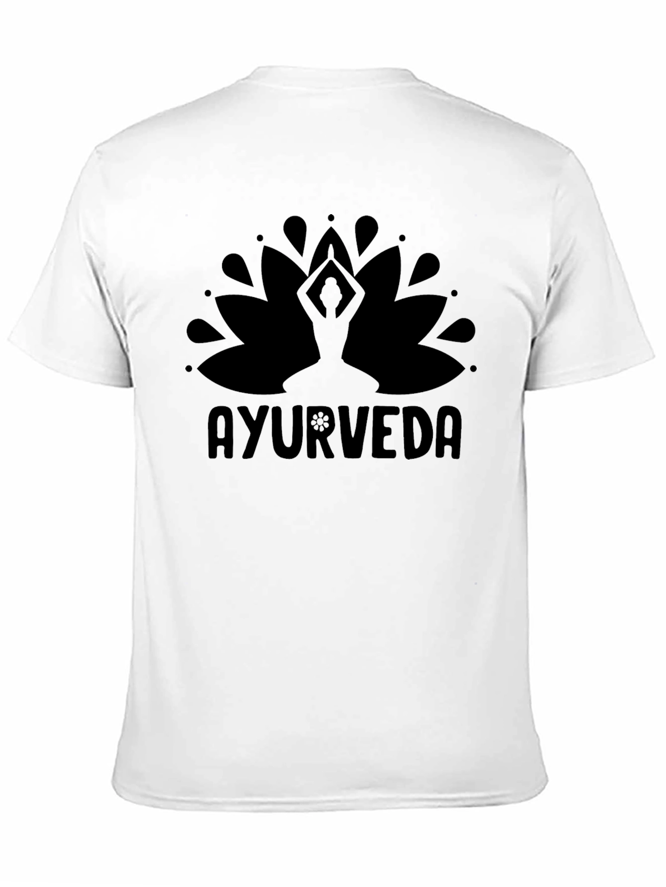 Ayurveda Lotus Graphic Tee - Yoga & Wellness
