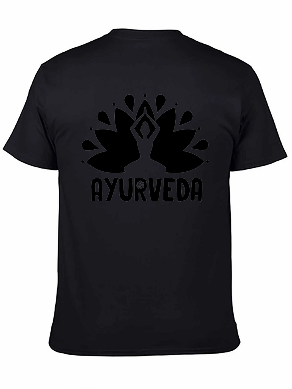 Ayurveda Lotus Graphic Tee - Yoga & Wellness