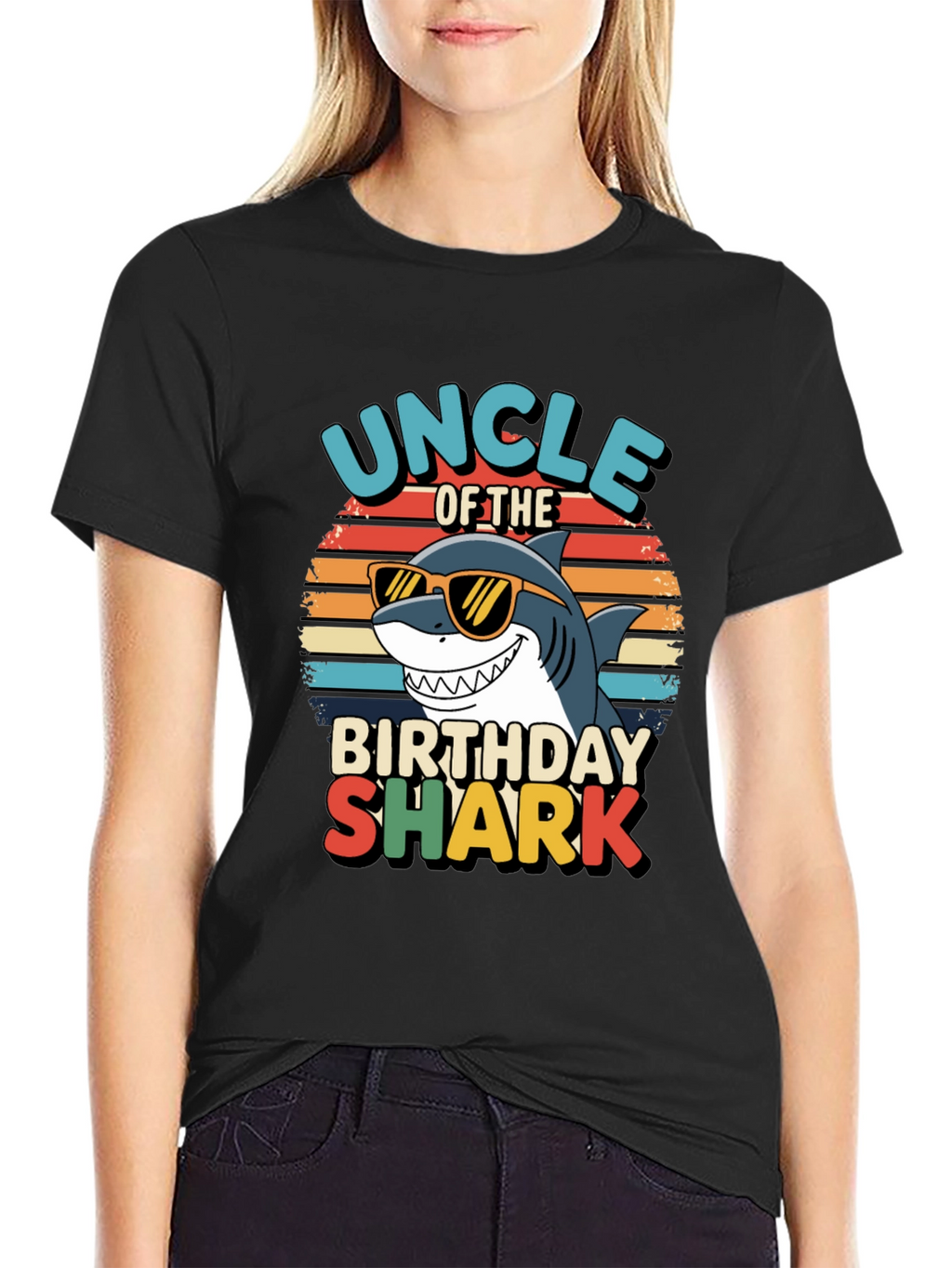 Uncle of the Birthday Shark T-Shirt