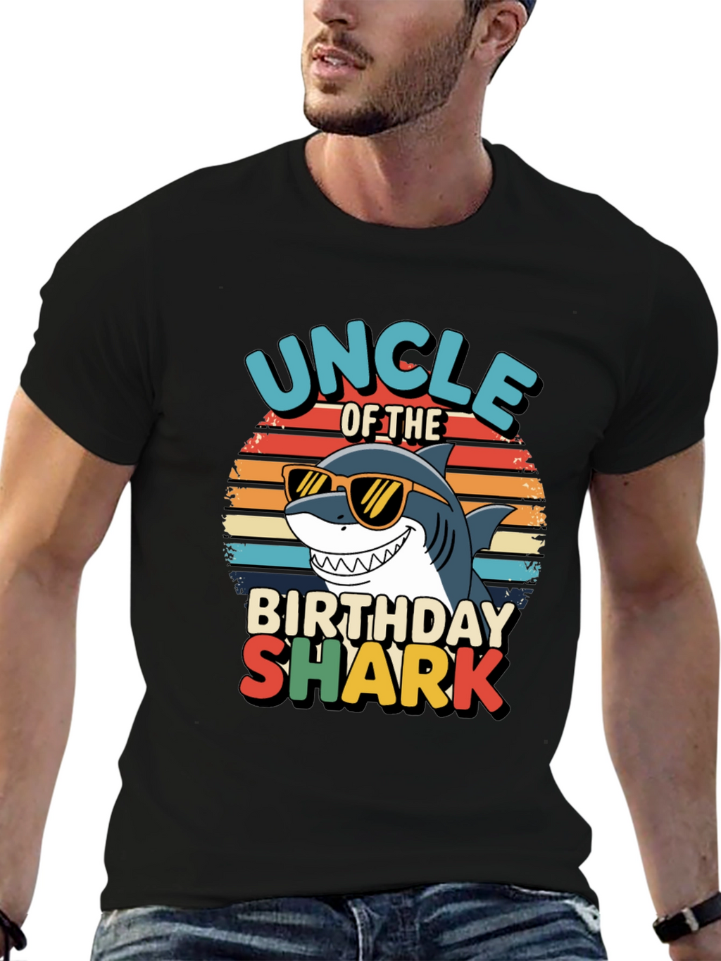 Uncle of the Birthday Shark T-Shirt