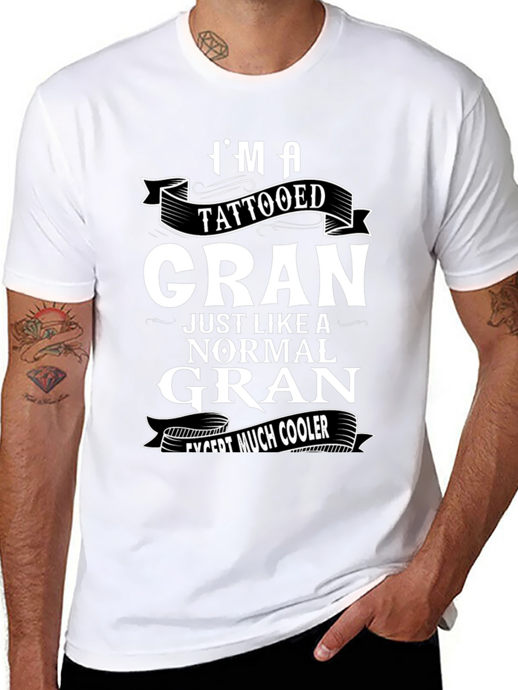 Tattooed Gran T-Shirt - Cool Grandmother Tee
