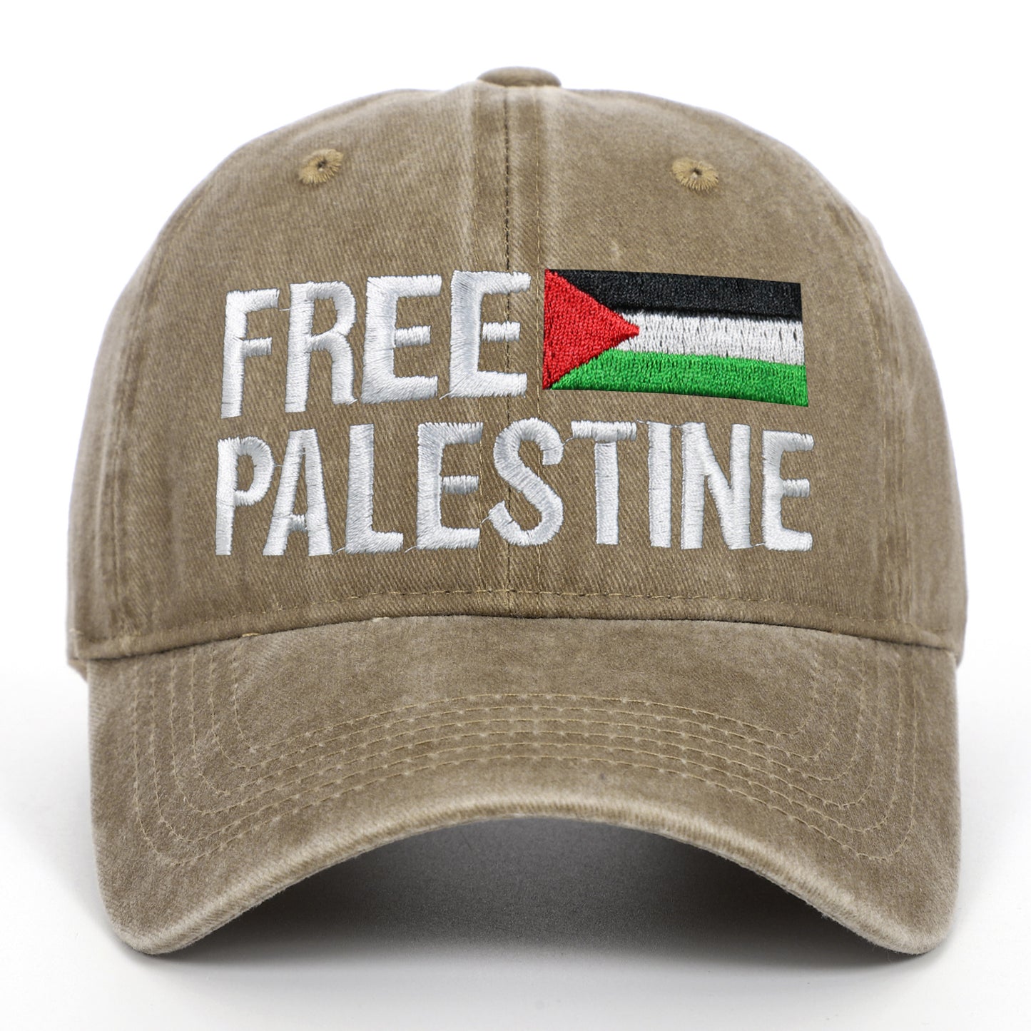 Baseball cap embroidered Palestinian retro dad hat
