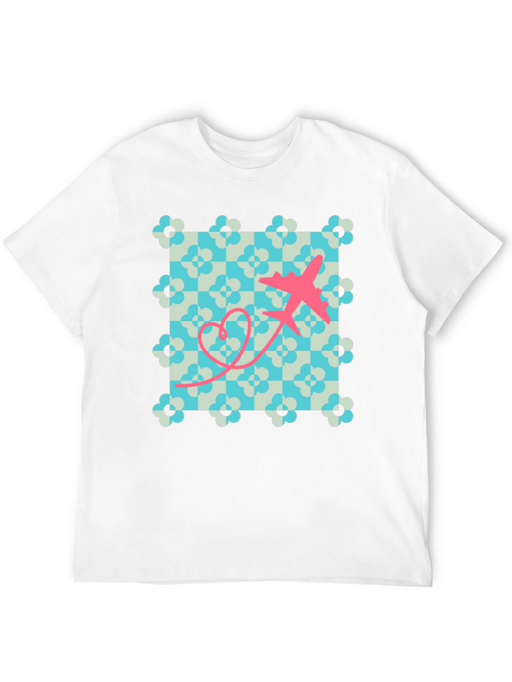 Retro Airplane Heart T-Shirt