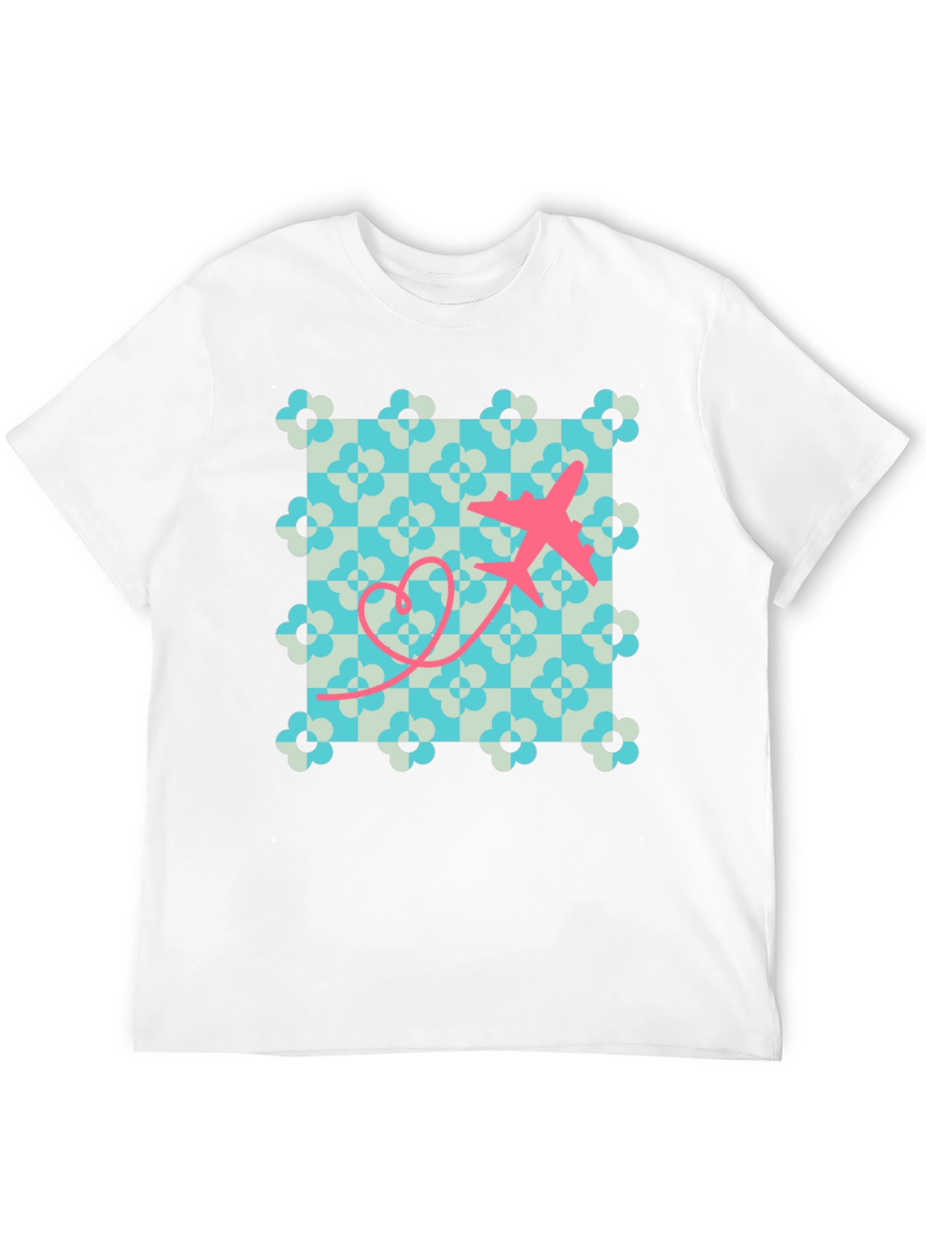 Retro Airplane Heart T-Shirt
