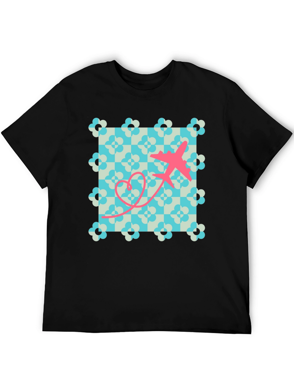 Retro Airplane Heart T-Shirt