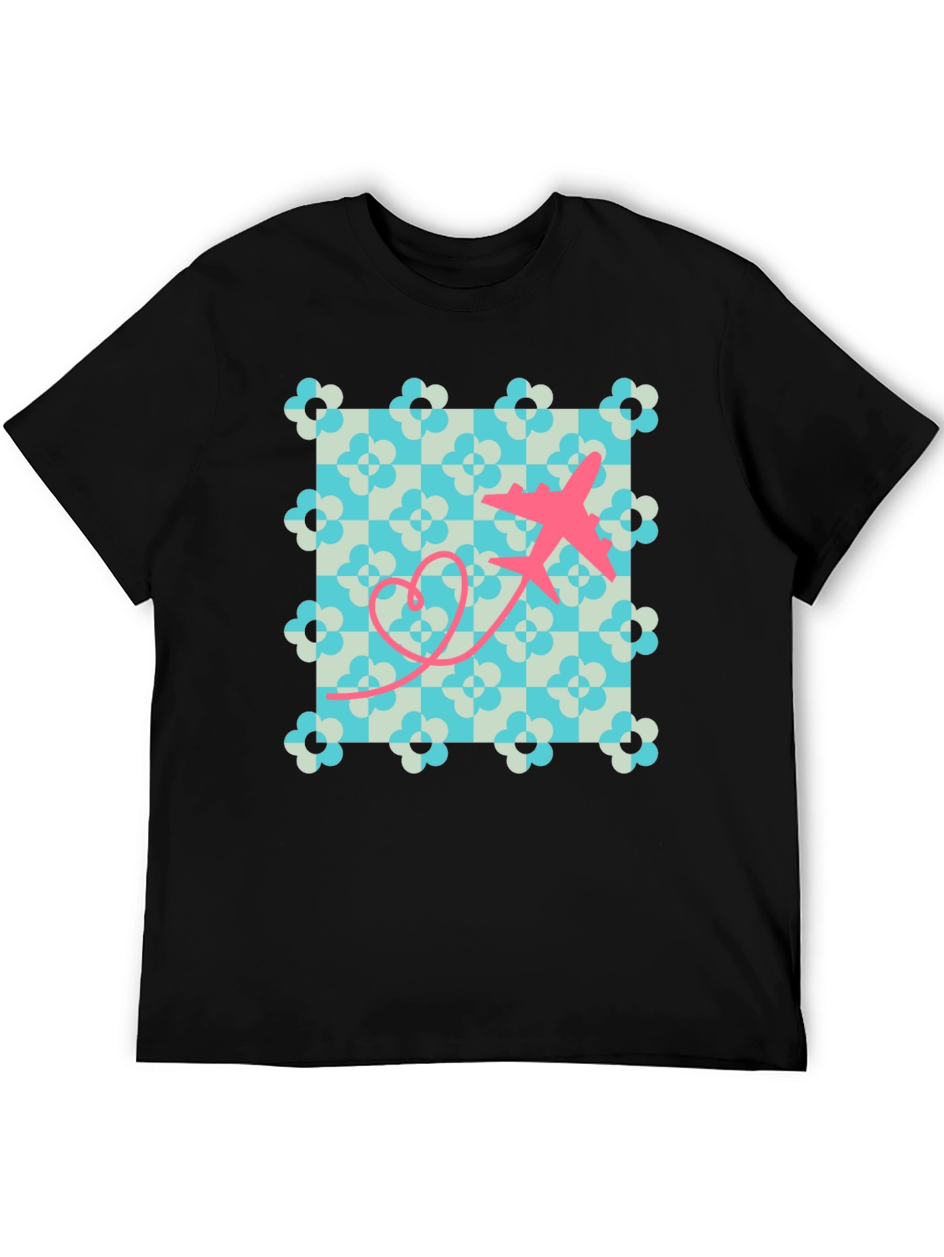Retro Airplane Heart T-Shirt