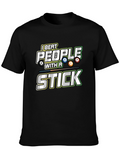 I Beat People with a Stick Billiards T-Shirt