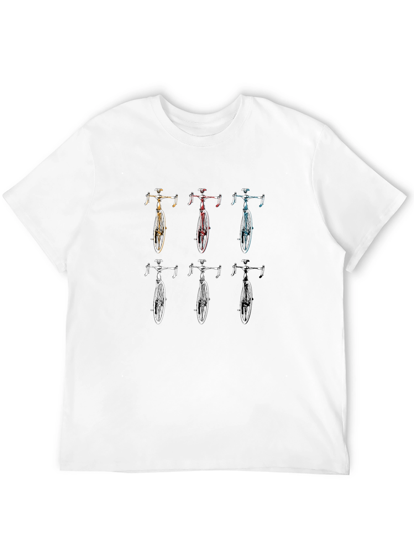 Mens Graphic T-Shirt with Bicycle Design