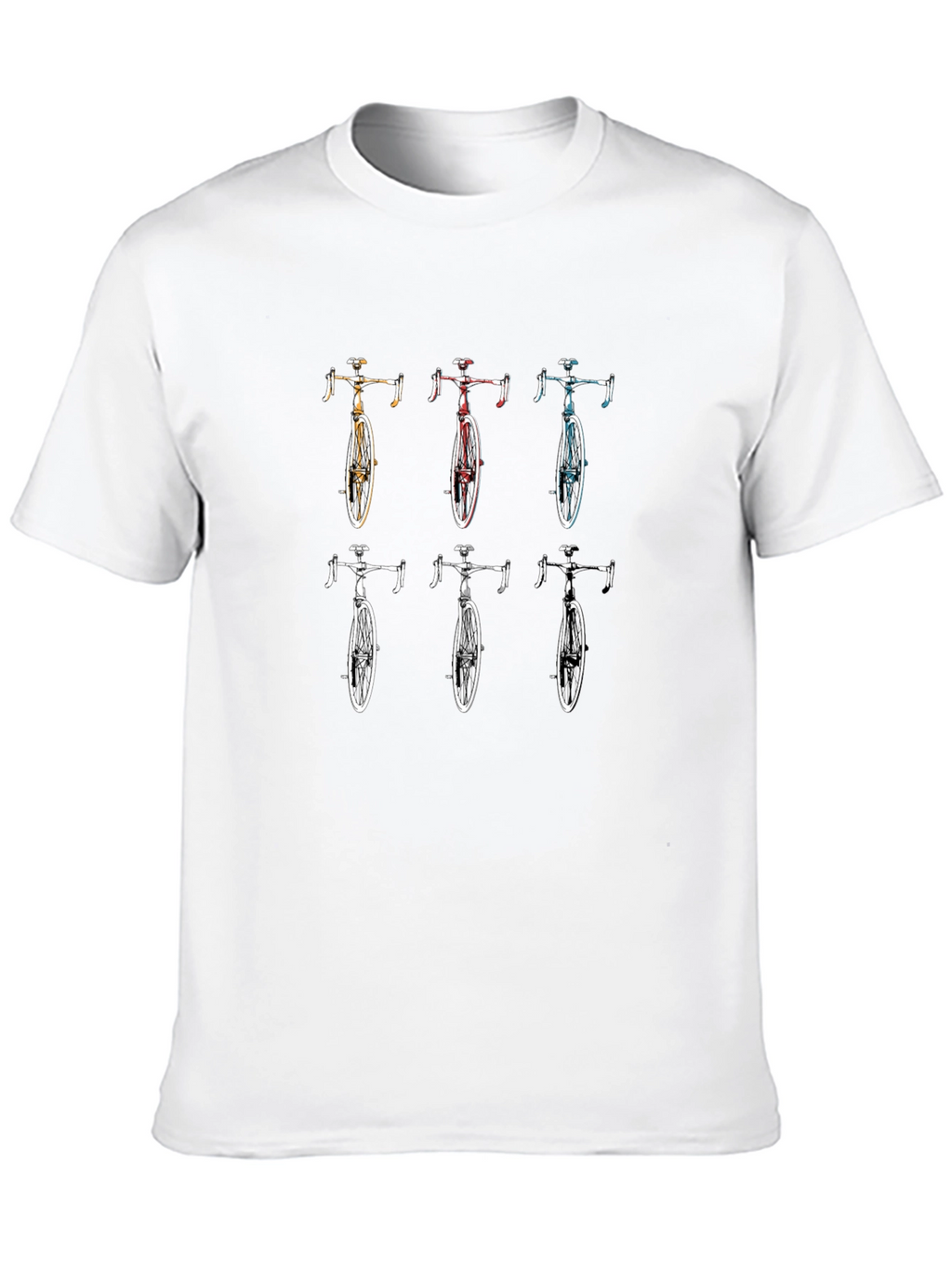 Mens Graphic T-Shirt with Bicycle Design