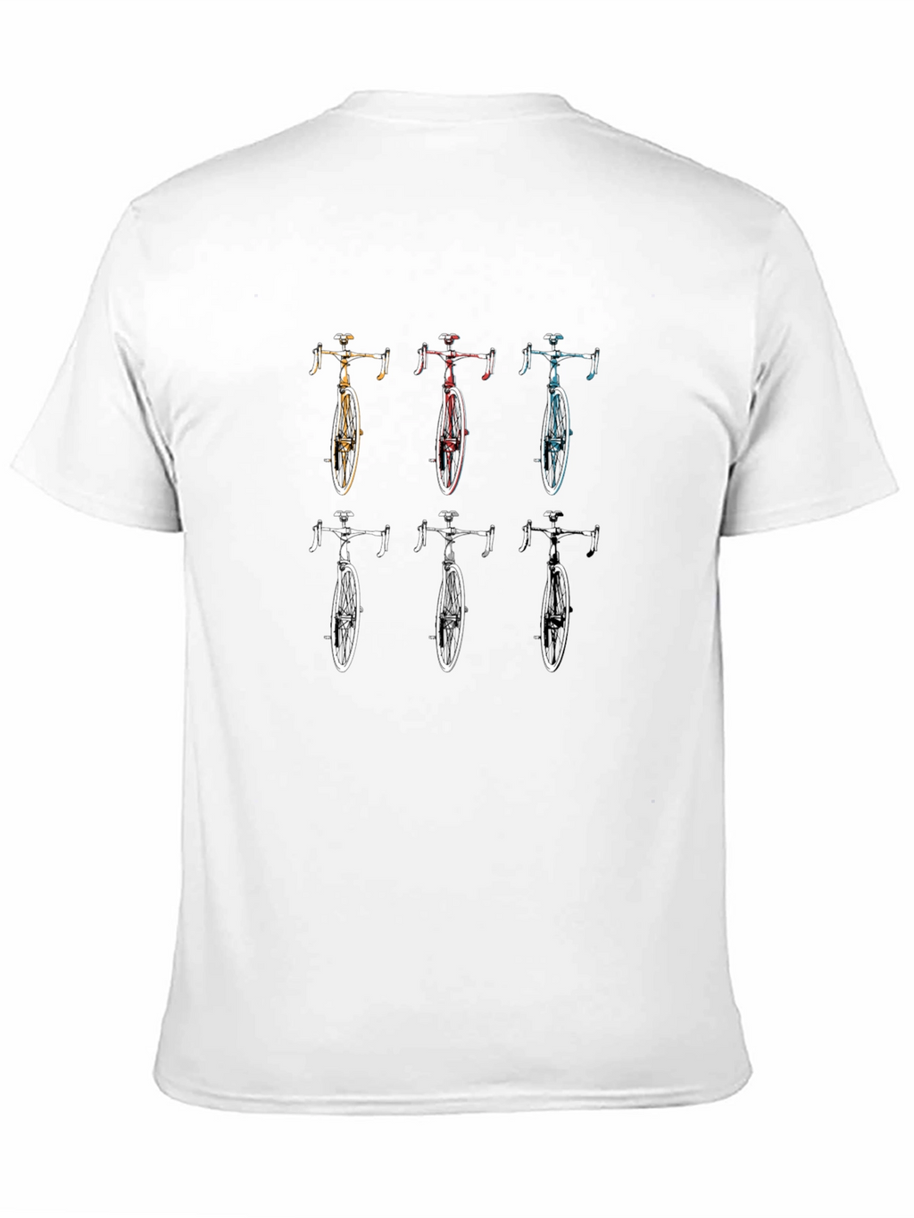 Mens Graphic T-Shirt with Bicycle Design