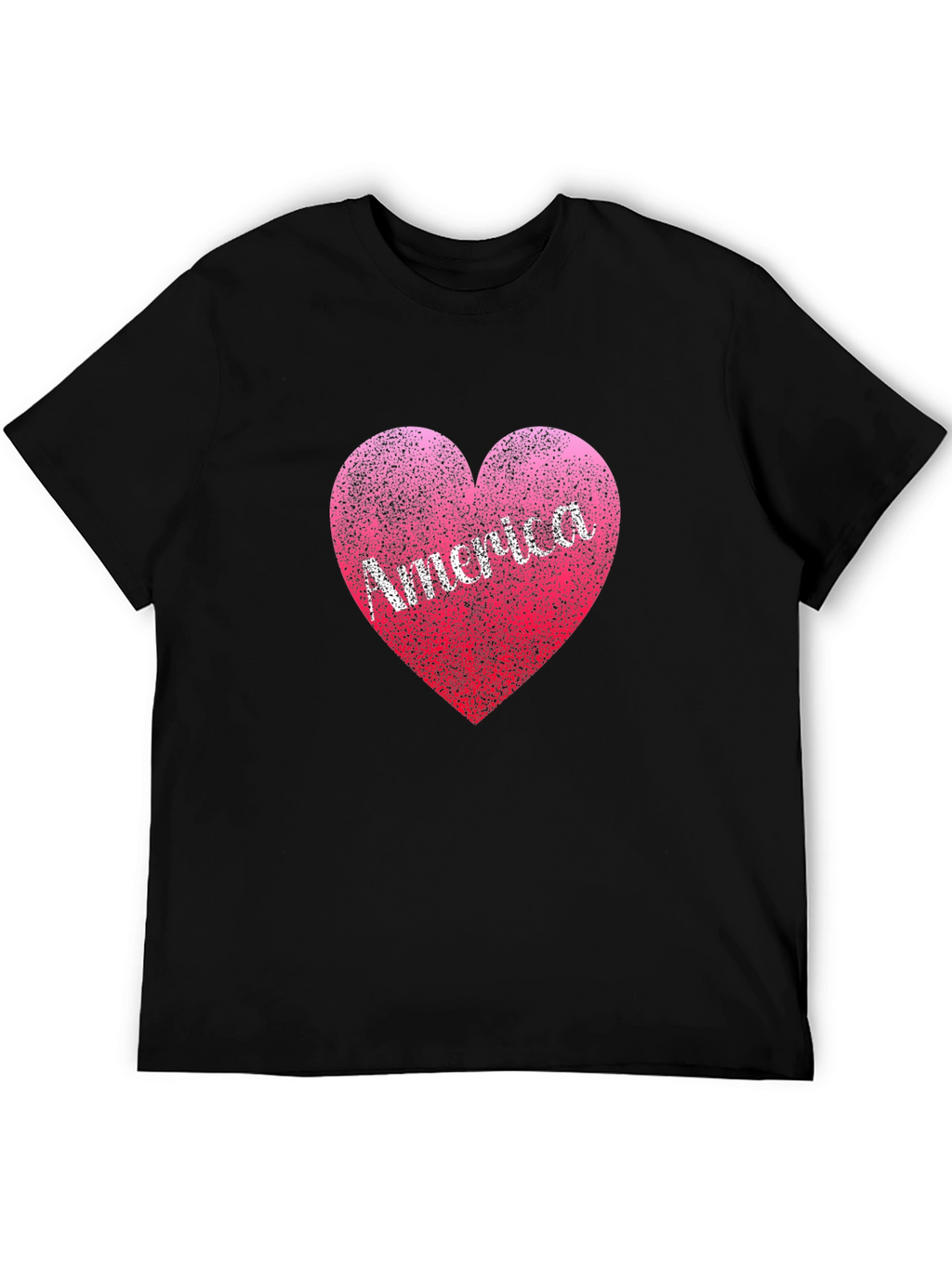 America Heart T-Shirt: Patriotic Design Comfortable Fit