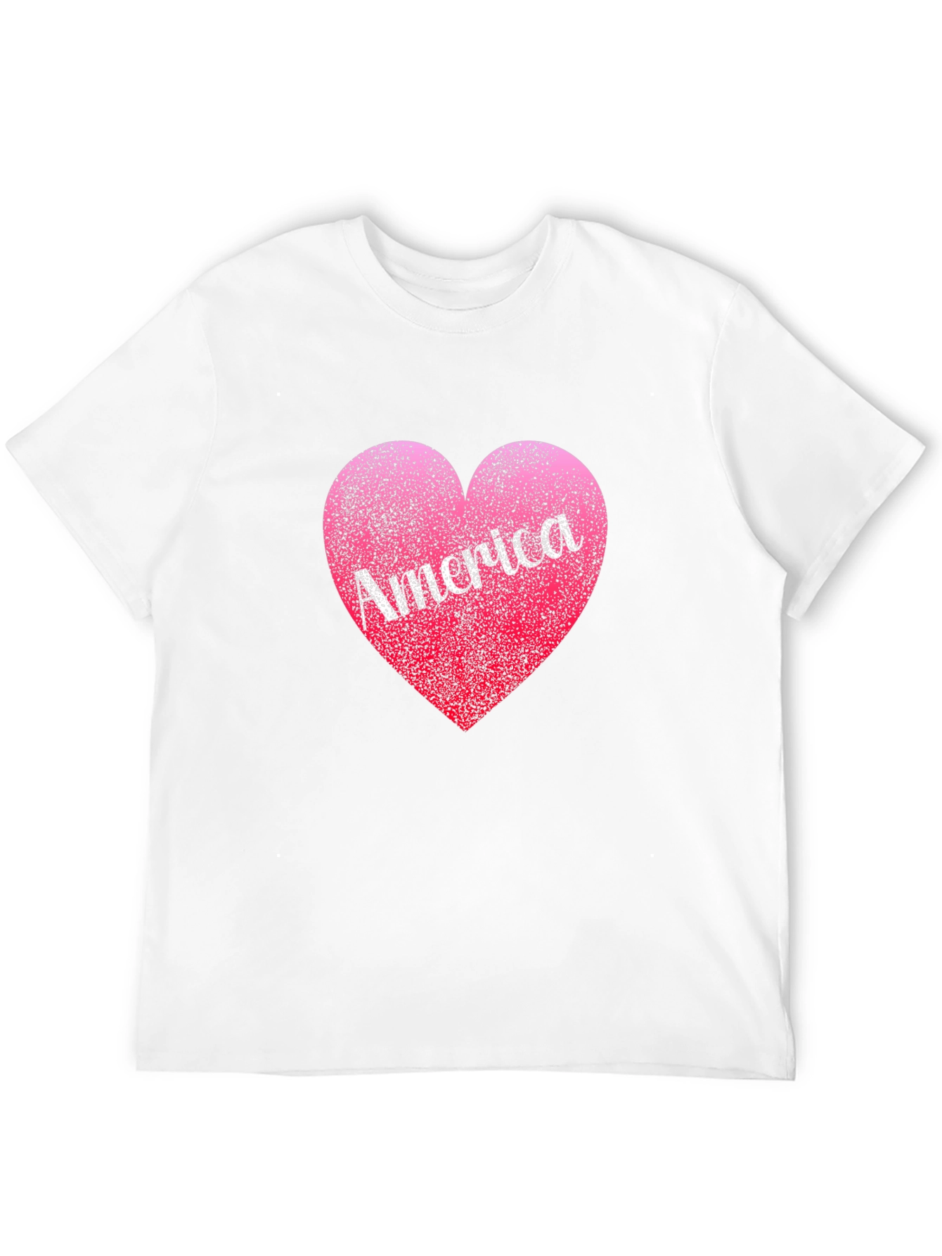 America Heart T-Shirt: Patriotic Design Comfortable Fit