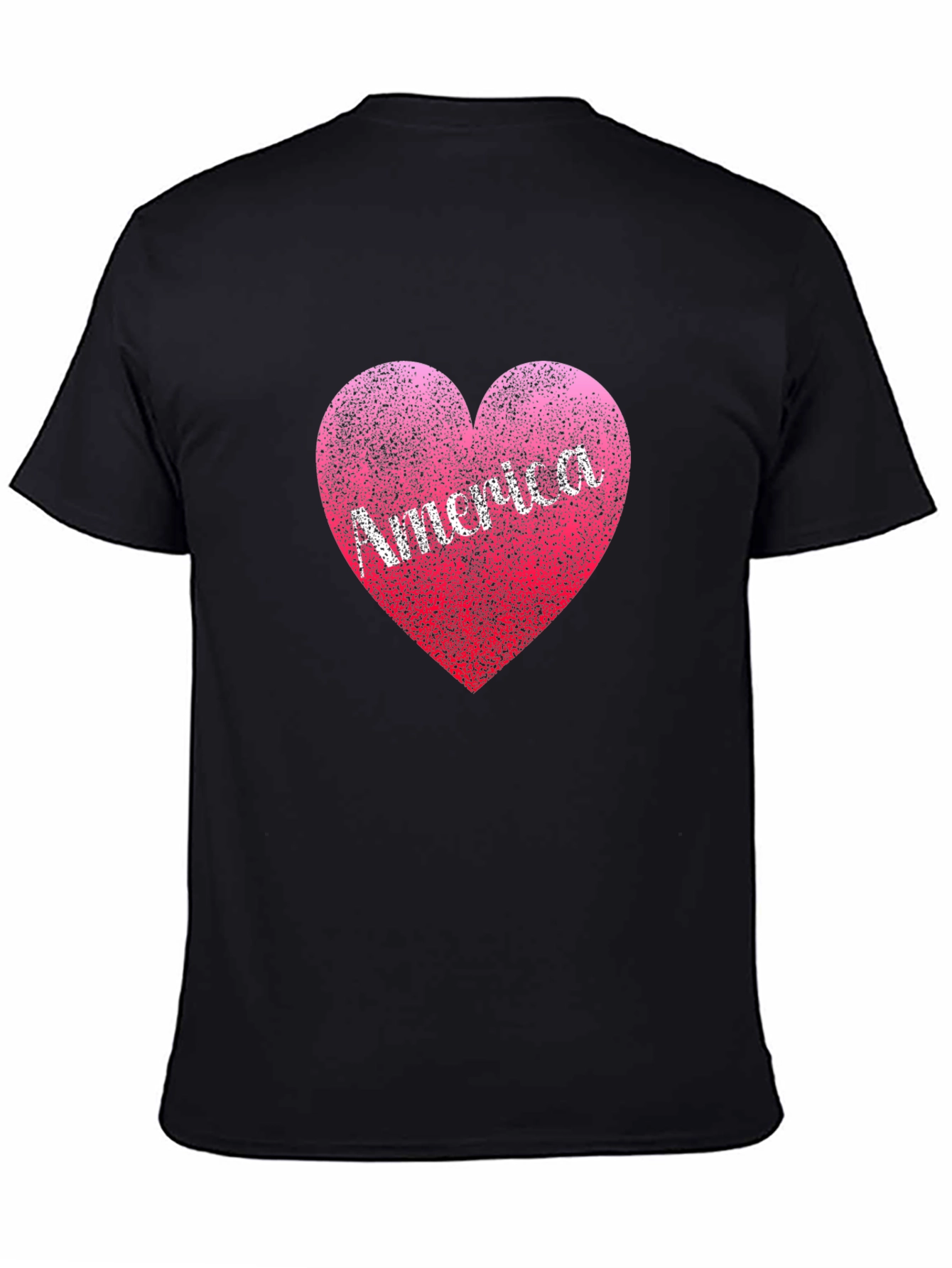 America Heart T-Shirt: Patriotic Design Comfortable Fit