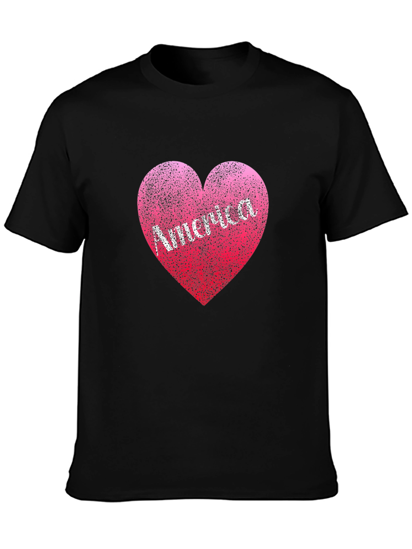 America Heart T-Shirt: Patriotic Design Comfortable Fit
