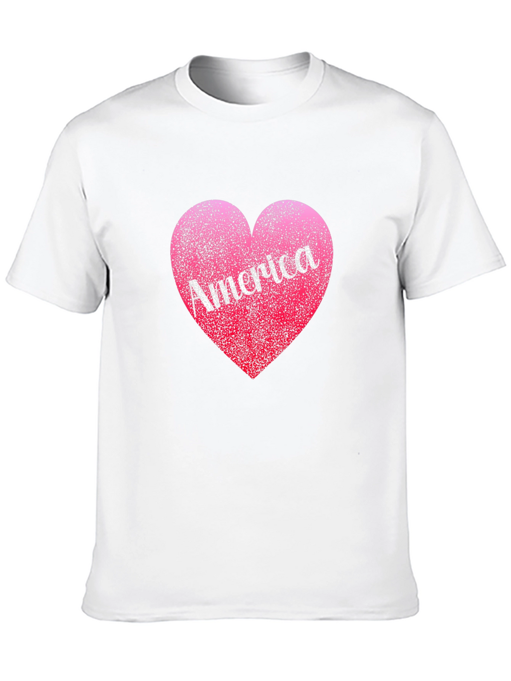 America Heart T-Shirt: Patriotic Design Comfortable Fit