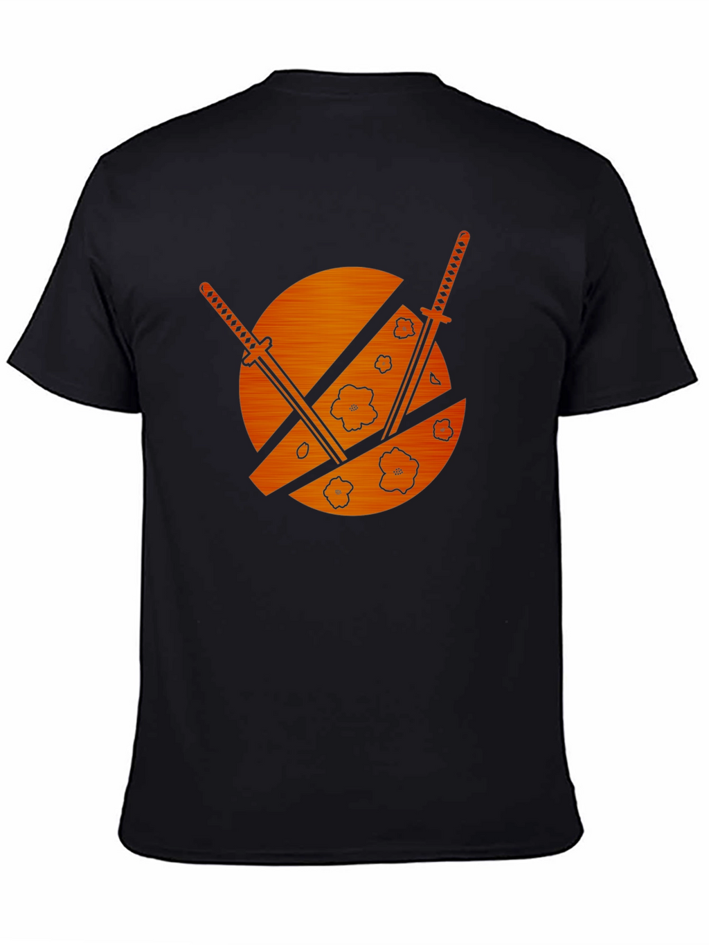 Samurai Swords & Cherry Blossom Graphic Tee