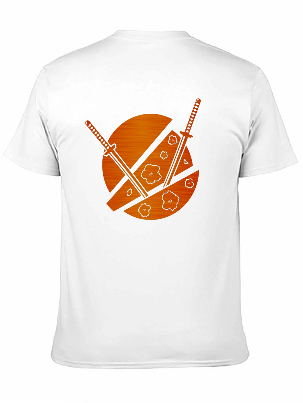 Samurai Swords & Cherry Blossom Graphic Tee