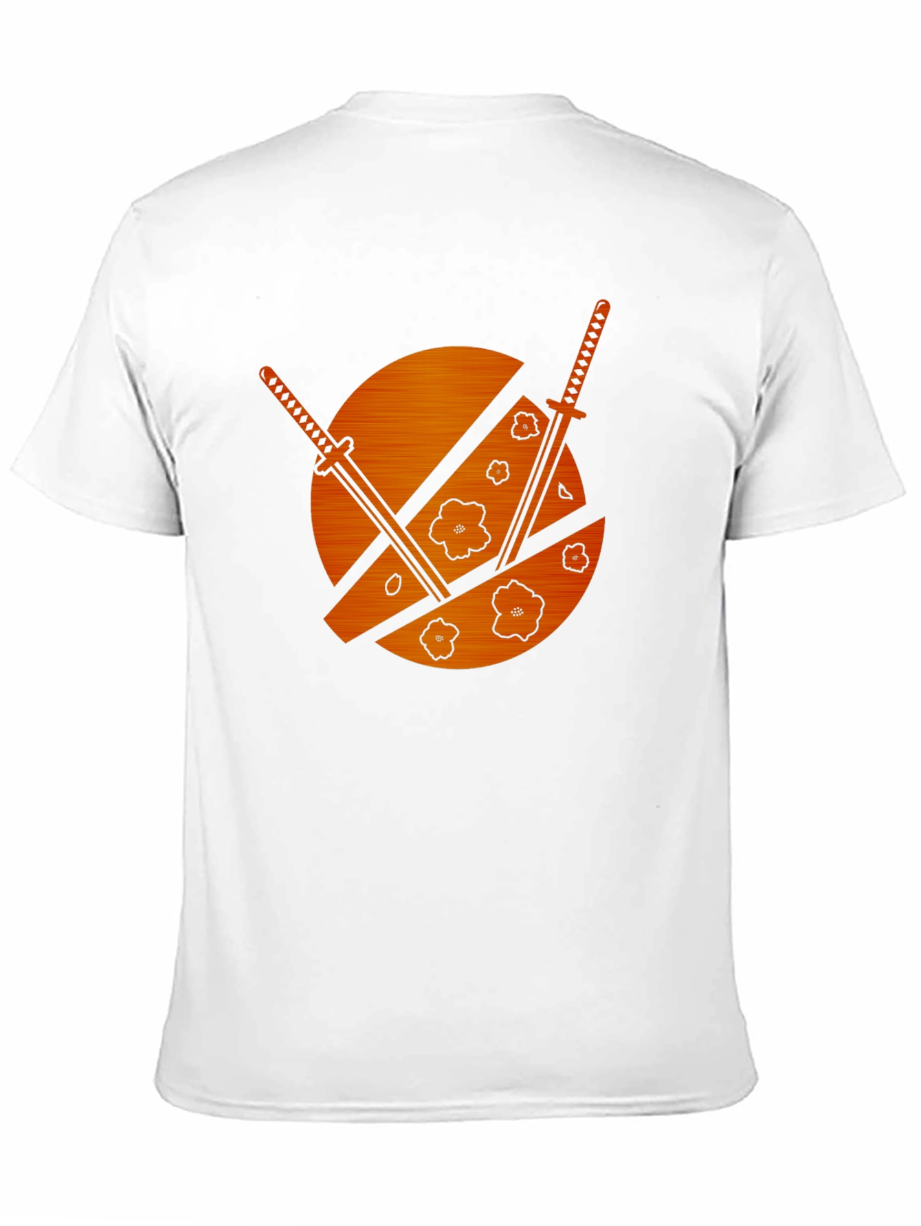 Samurai Swords & Cherry Blossom Graphic Tee