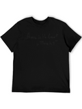 Black T-Shirt with There is No Love Graphic Tee
