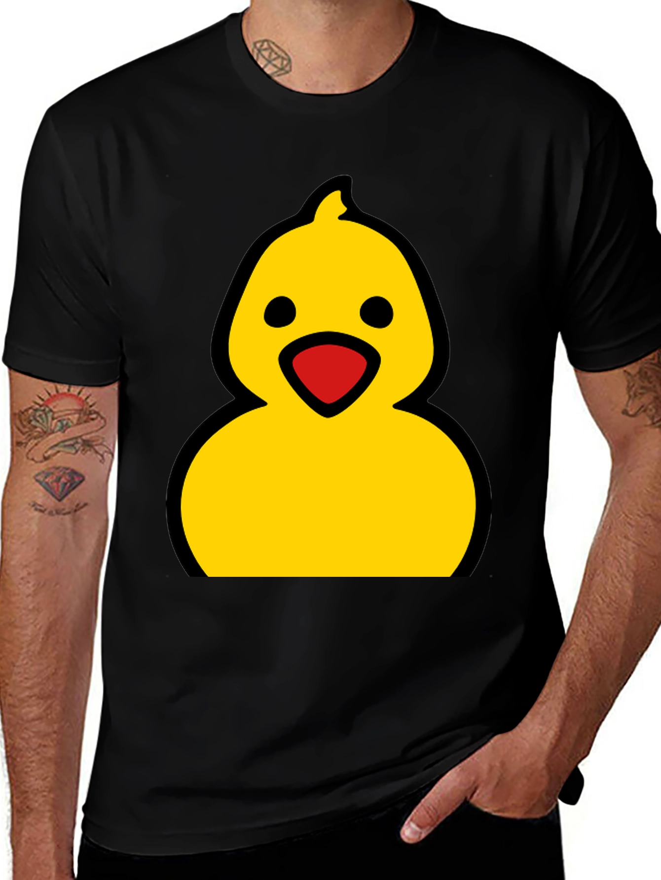 Cute Duck Graphic T-Shirt