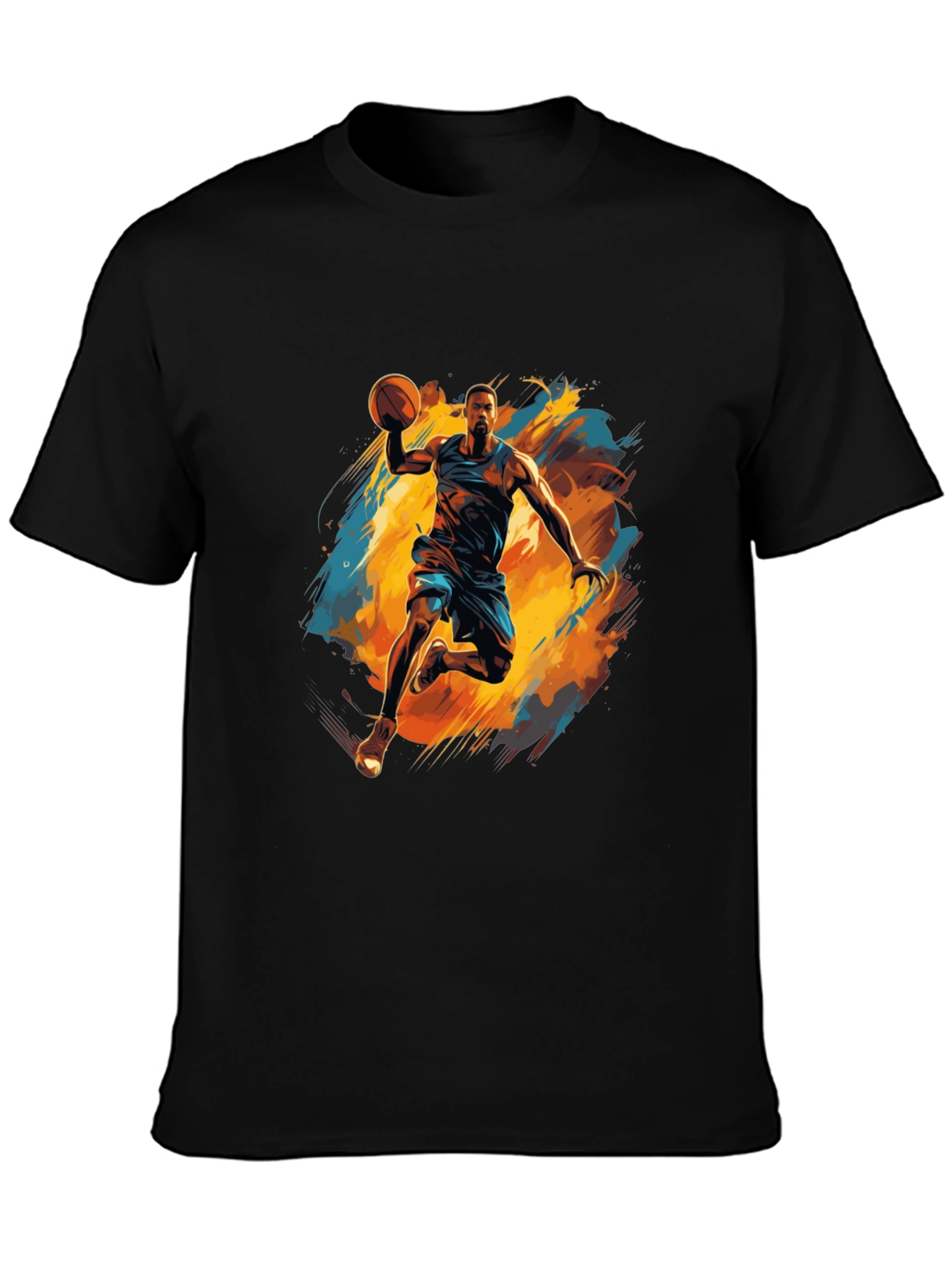 Black Basketball Graphic Tee