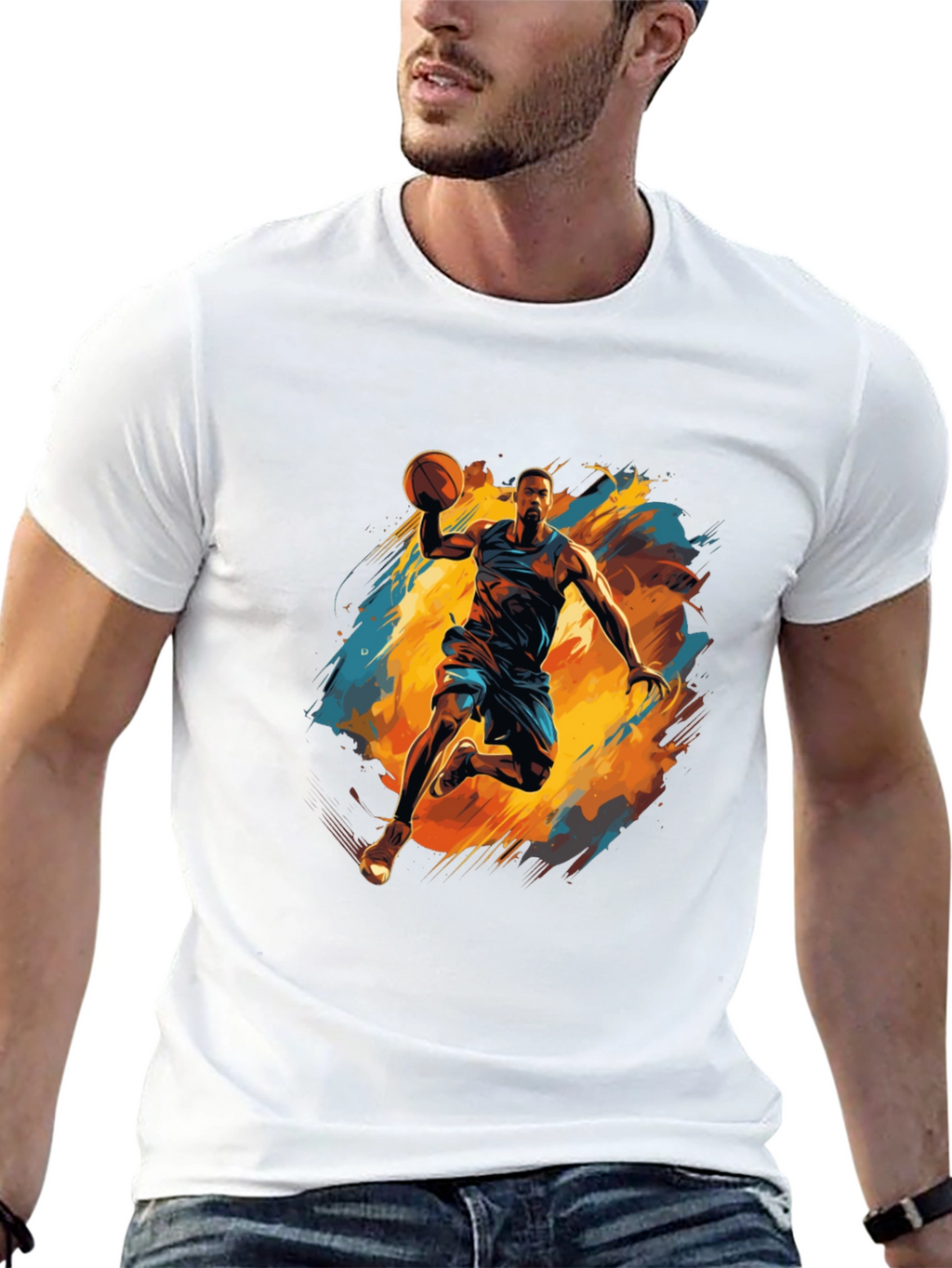 Black Basketball Graphic Tee